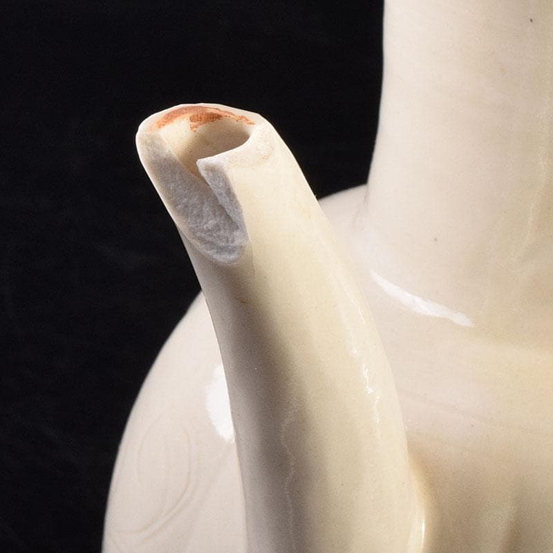 中国　徳化窯白磁　刻花文　水注瓶　C　6903