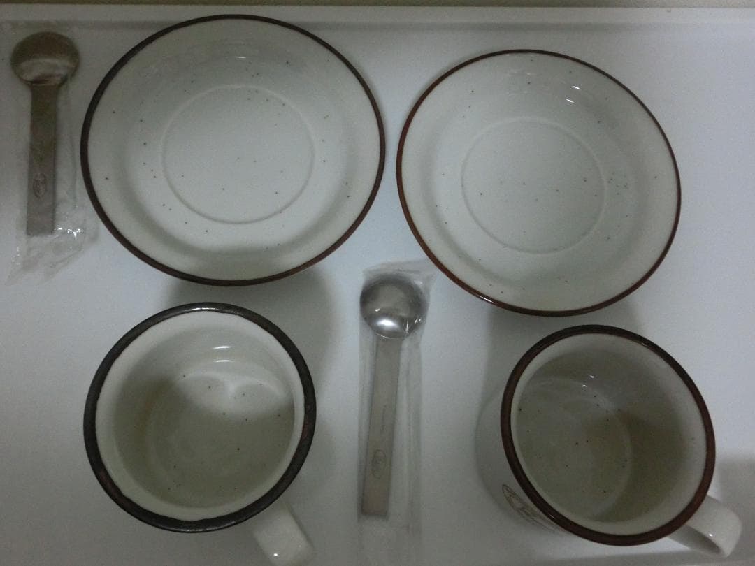 レア　ミスド　ティーカップ＆ソーサー＆スプーン　2セット　紅茶　レトロ　ノリタケ