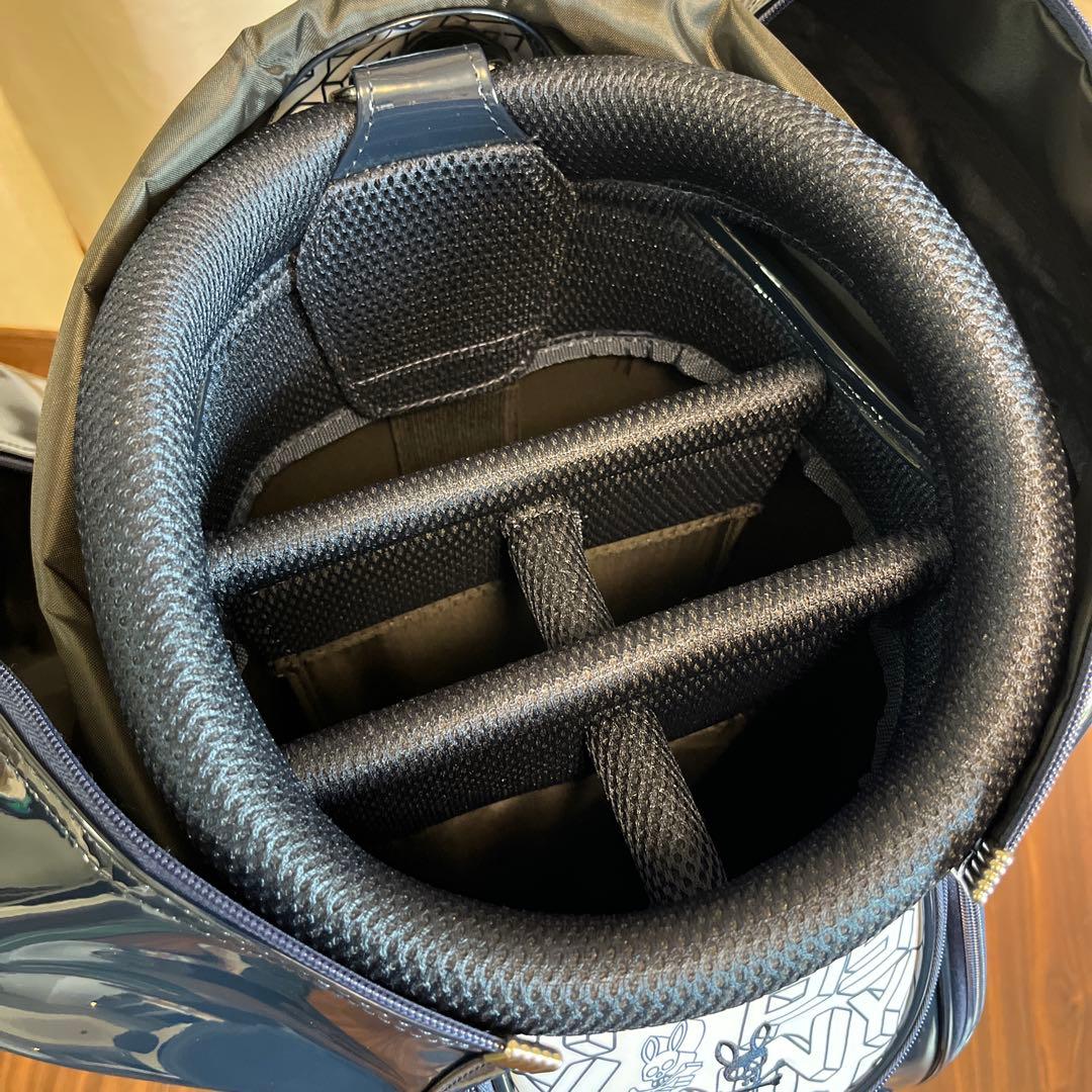 PSYCHO BUNNY キャディバッグ ネイビー/ホワイト