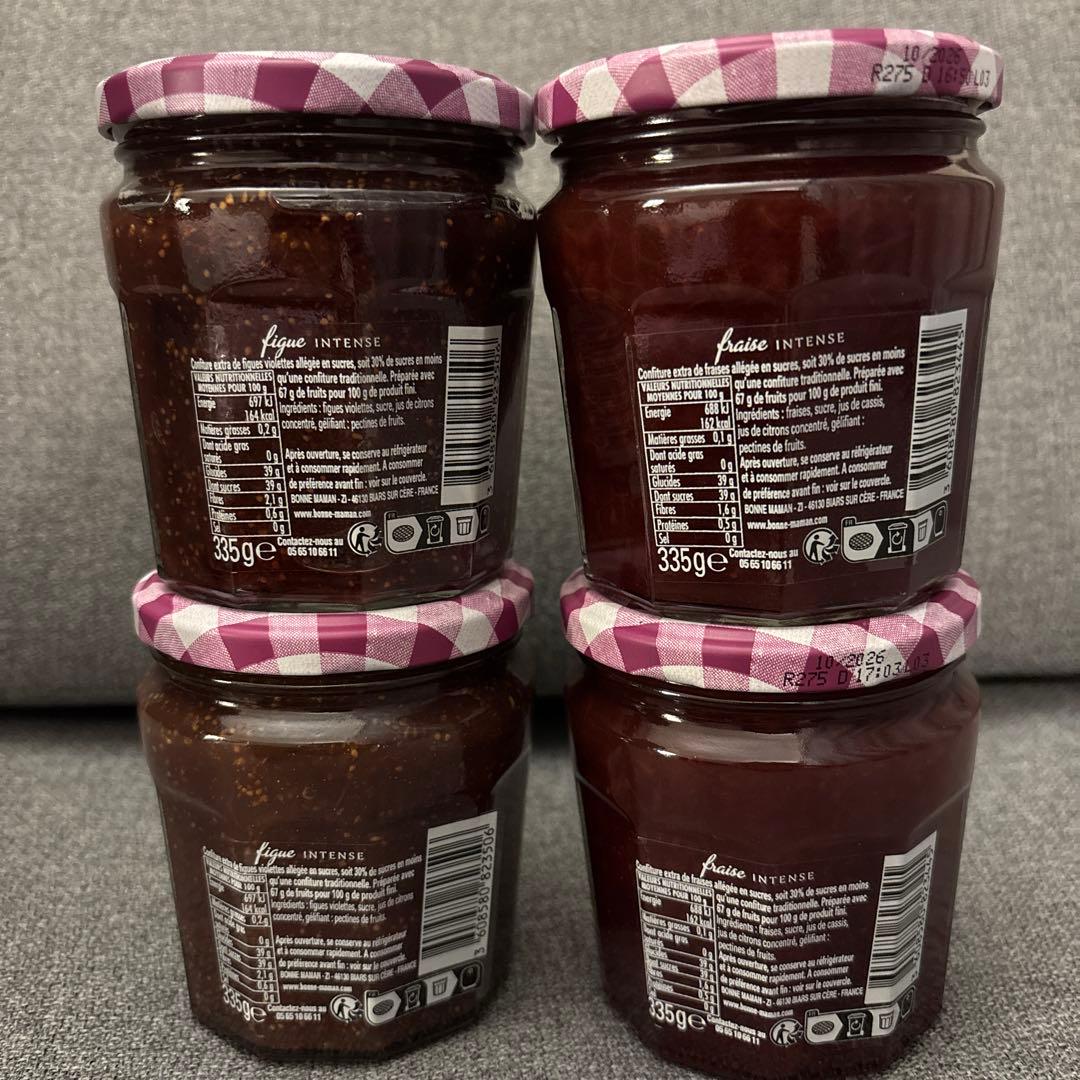 【お得なセット】現地購入 ボンヌママン 限定 紫瓶 ４個セット