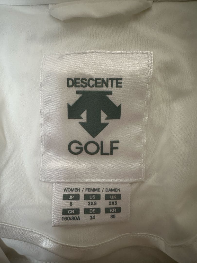デサントゴルフ 中綿 アウター ホワイト S