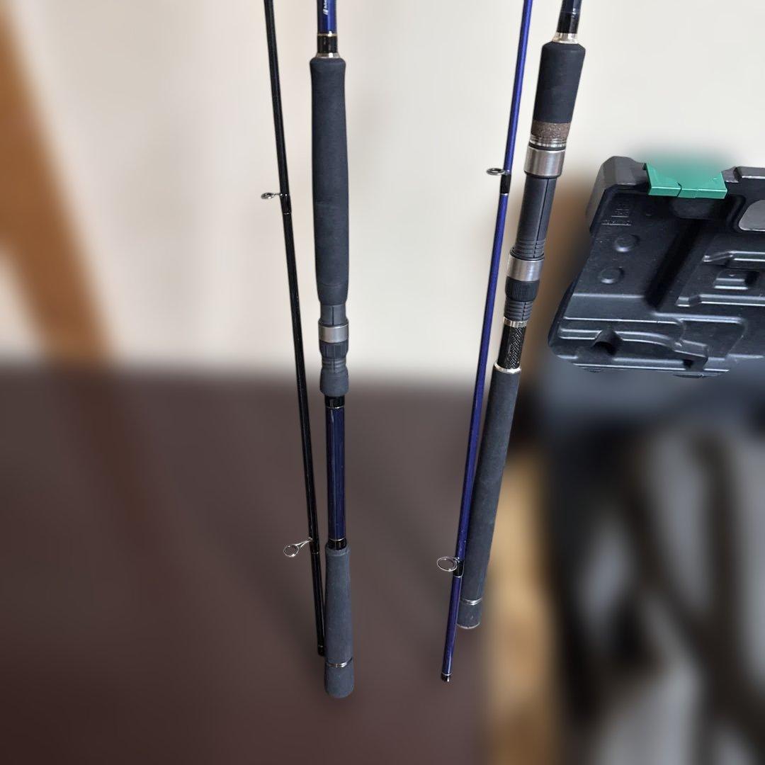 船竿 2本セット ケース付きリール付属可能