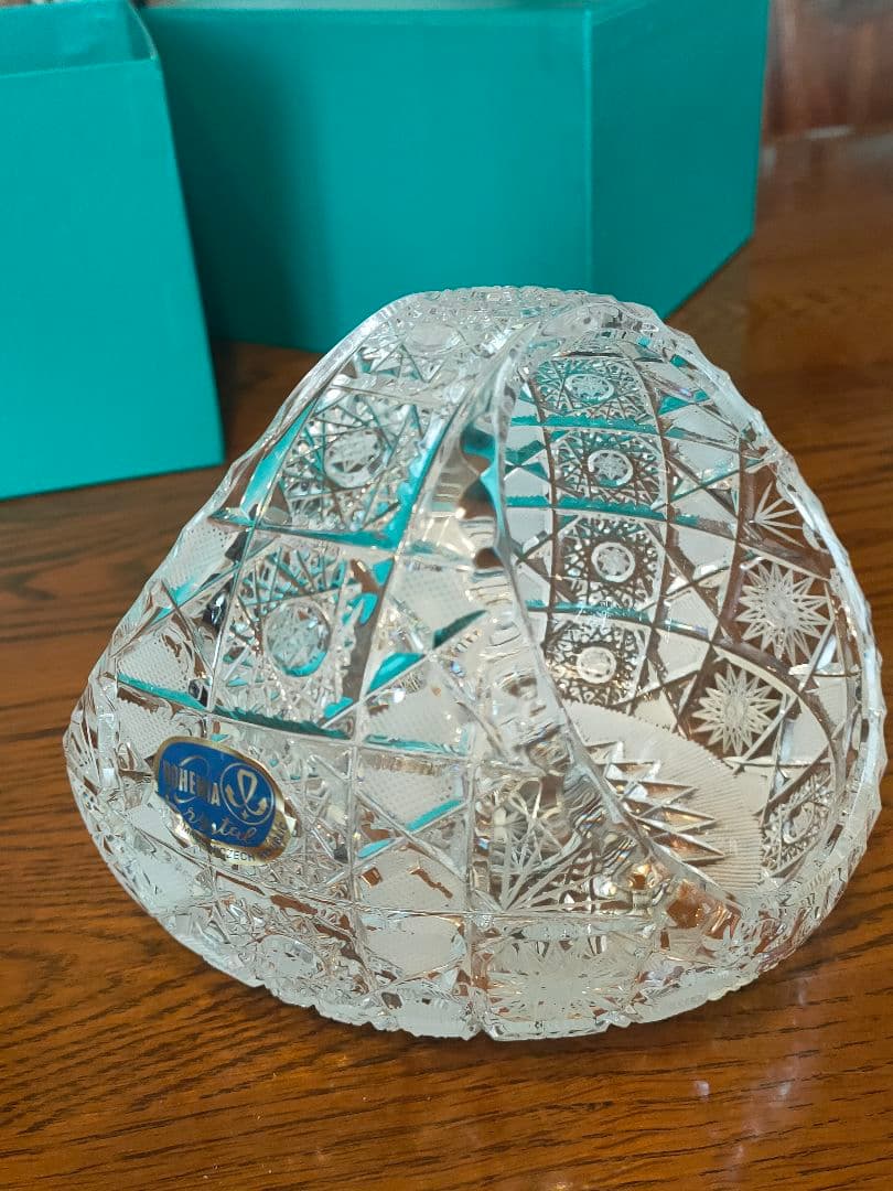 チェコスロバキア製・ボヘミアMaia・ハンドカット・クリスタルガラス