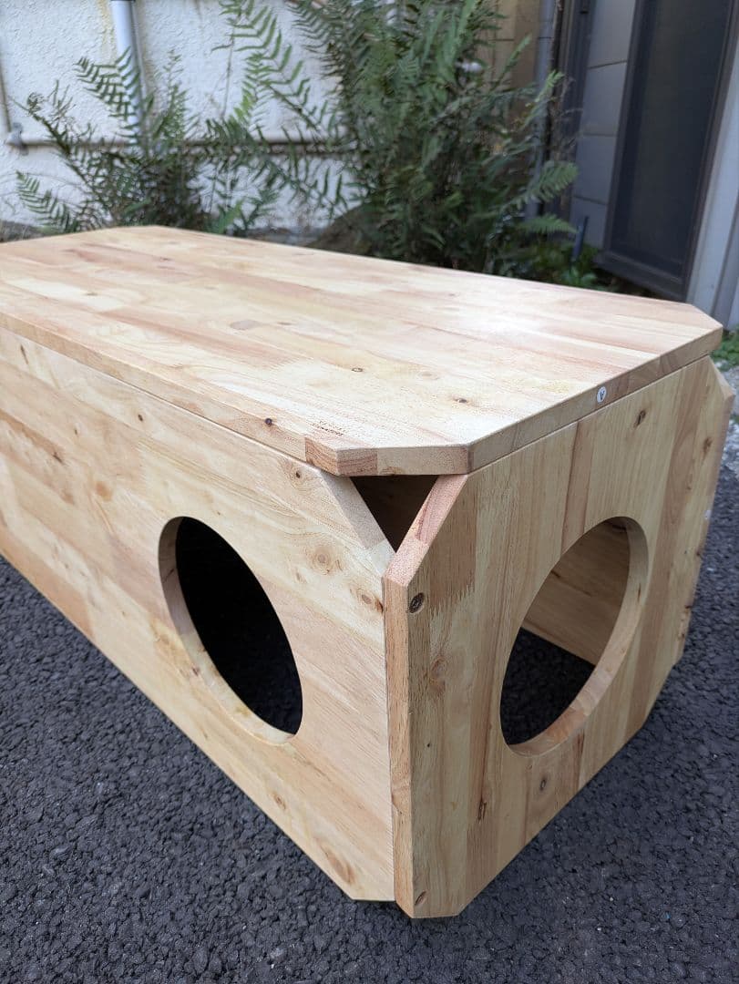 ペット ベンチ 無垢材 ナチュラルシグネチャー 猫 トンネル