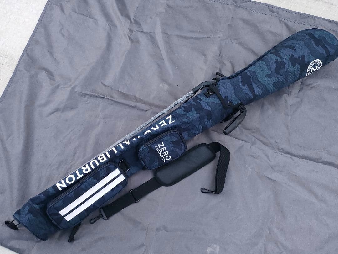 ラス1 未使用 ゼロハリバートン ネイビーカモ ゴルフバッグ ミニキャディバッグ