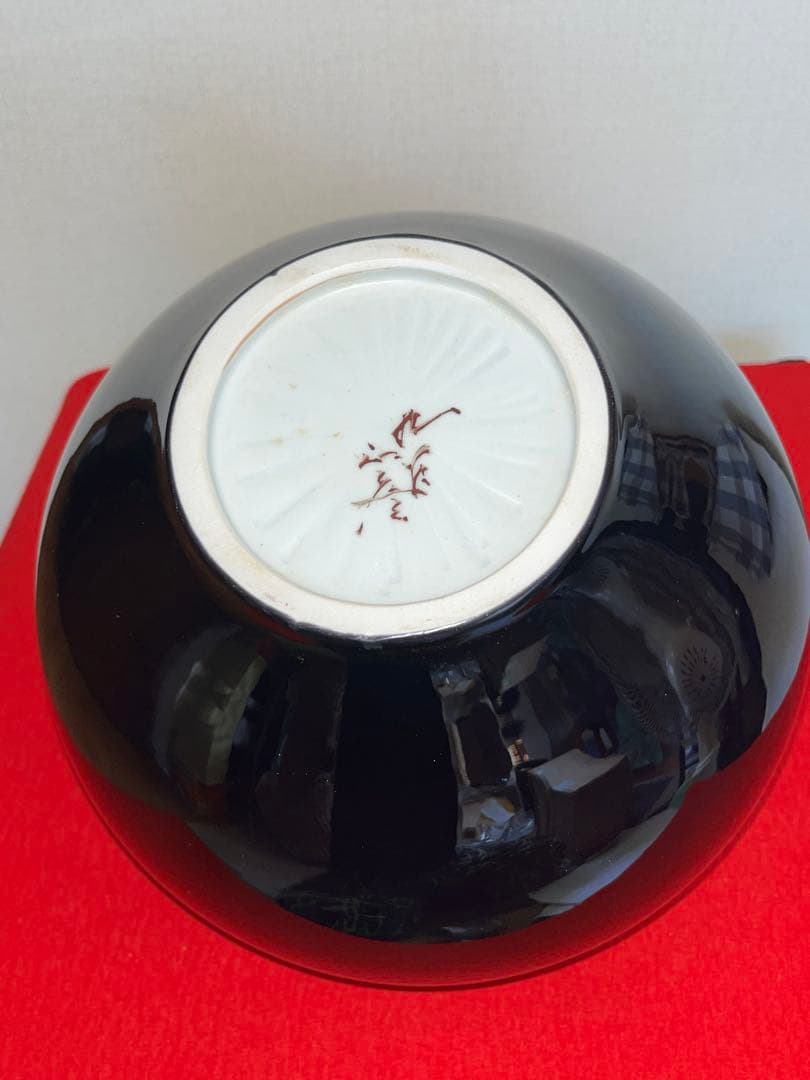 【大型】人間国宝 三代 徳田八十吉（正彦銘）碧明釉 小紋壺 管理T291