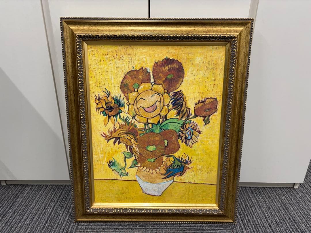 正規品 ゴッホ キマワリ 40×50cm キャンバスアート ポケモンカードコラボ