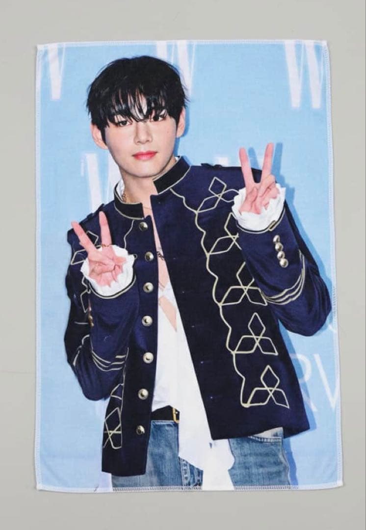 taehyung テヒョン テテ スローガンフェイスタオル 40×60cm