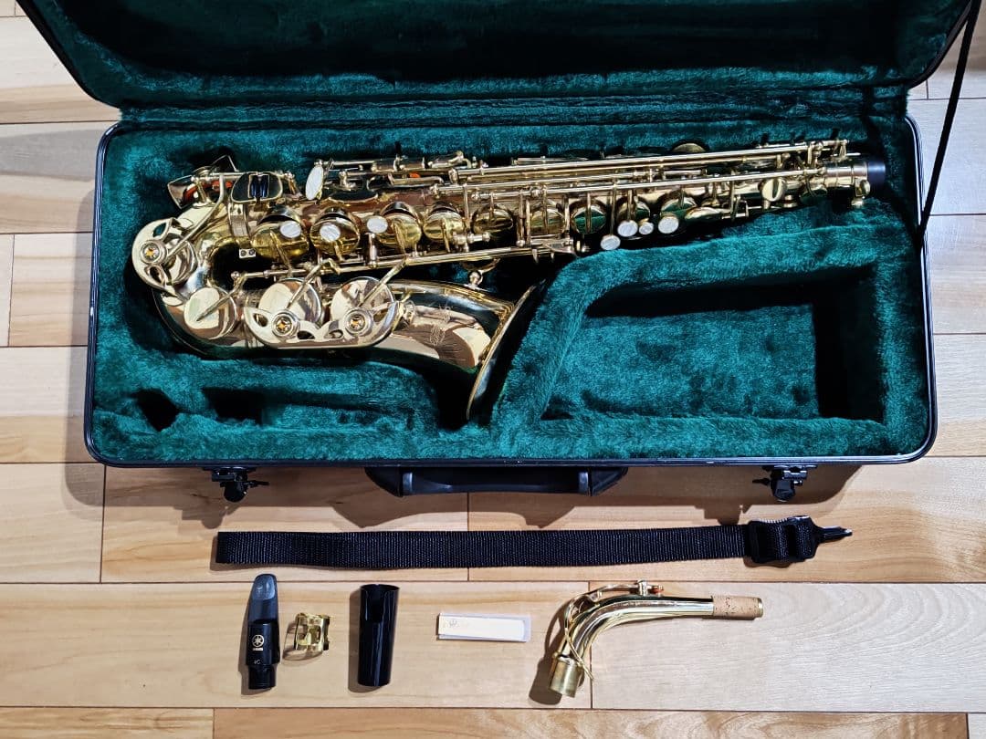 アルトサックス　Kaerntner　ケルントナー　ハードケース付き　彫刻模様入り