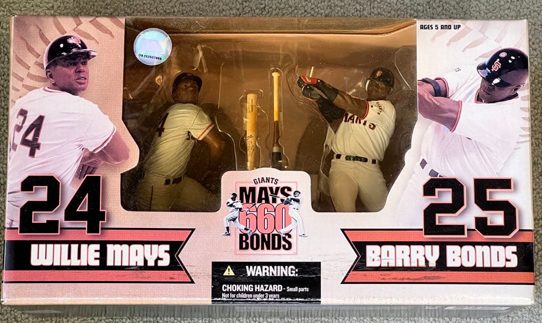 MLBウィリー・メイズとバリー・ボンズ (ジャイアンツ)フィギュアセット