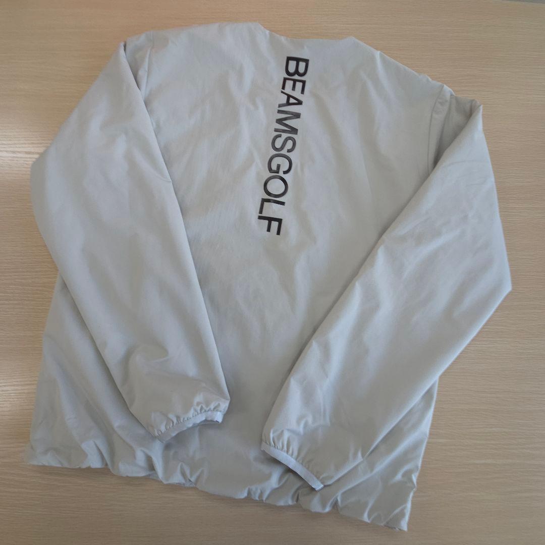 3. BEAMS GOLF ノーカラーブルゾン