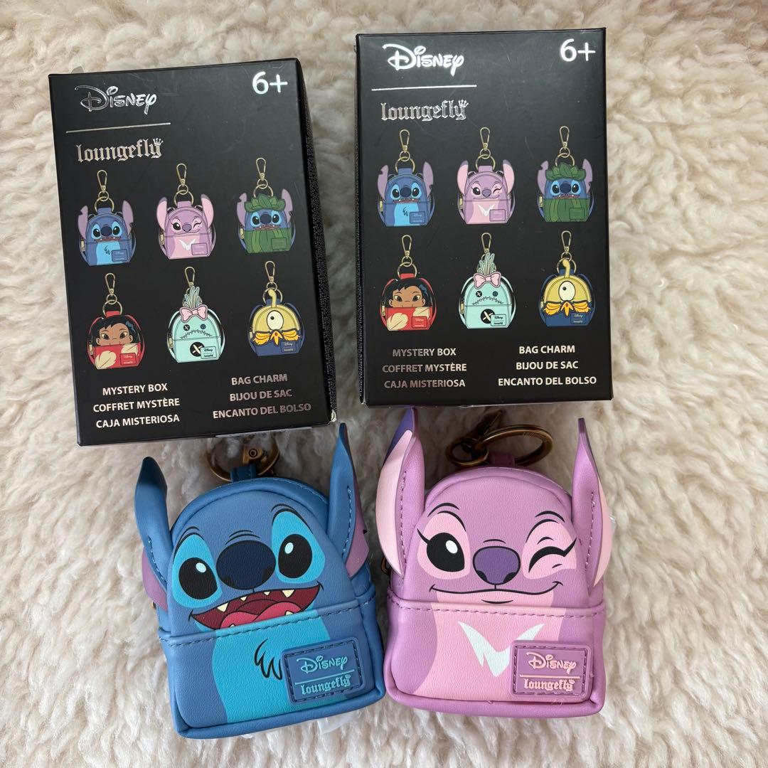 Loungefly ラウンジフライ スティッチ バッグチャーム エンジェル
