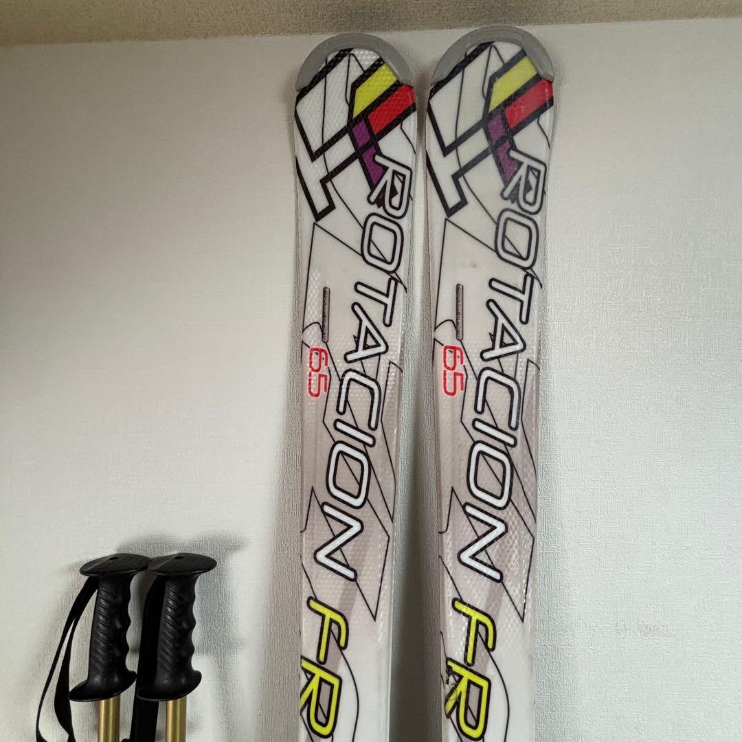 メンズスキー板セット　Swallow 165cm 27-27.5cm ストック付