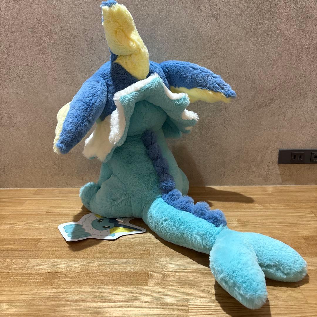 【廃盤/極美品/タグ付き】ふわふわ抱きぬいぐるみ　シャワーズ