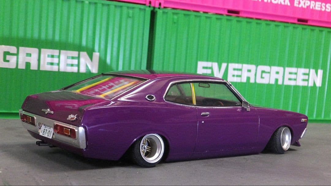 1/24 ブタケツ　ローレル　SGX 完成品　シャドー　シャコタン　C130