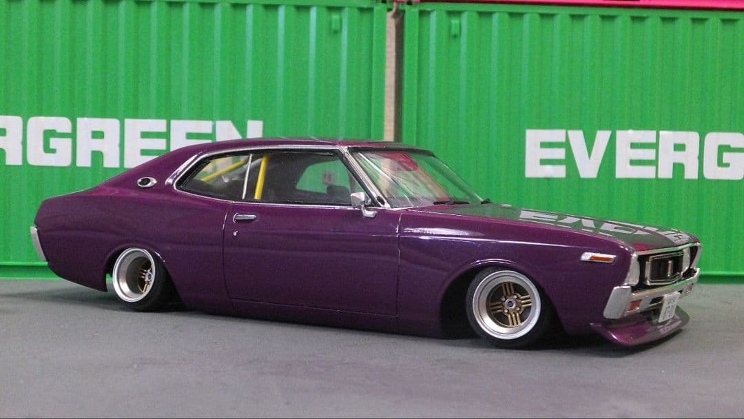 1/24 ブタケツ　ローレル　SGX 完成品　シャドー　シャコタン　C130