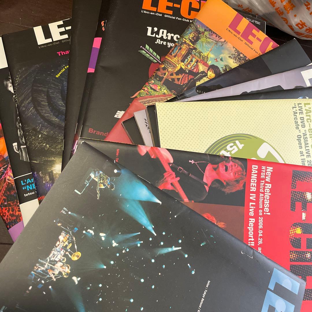 L'Arc~en~Ciel 会報　雑誌　写真集　ライブパンフ　チラシ