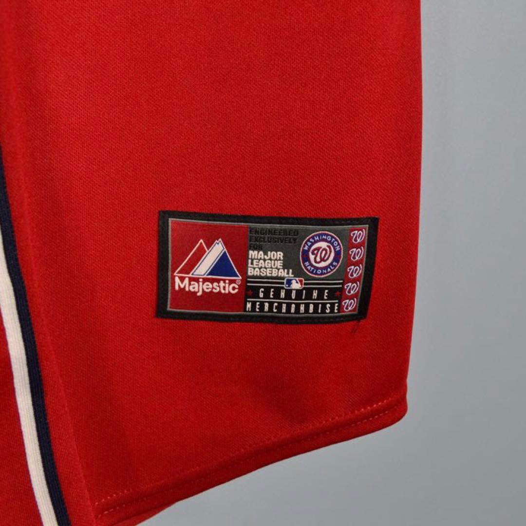 ワシントン・ナショナルズ\"majestic\"ベースボールシャツ サイズM
