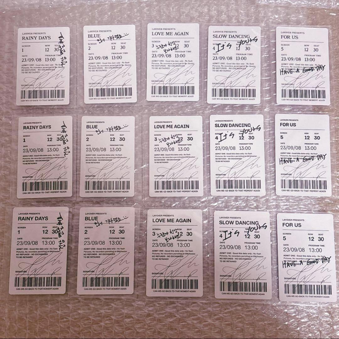 BTS V layover 3形態 トレカ jpfc ユニバ 特典 ラキドロ