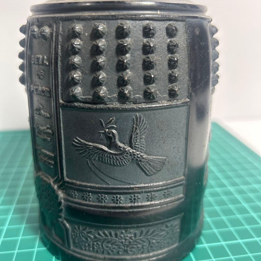 銅製 平和の鐘 置物 仏教美術 古美術 骨董 仏具 BELL OF PEACE