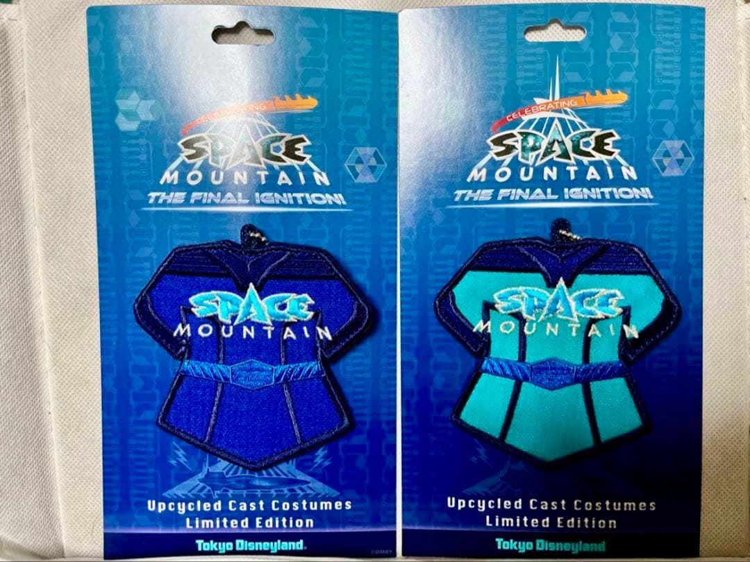 ディズニーランド　スペースマウンテン　ワッペンバッジ　キャストコスチューム　2種