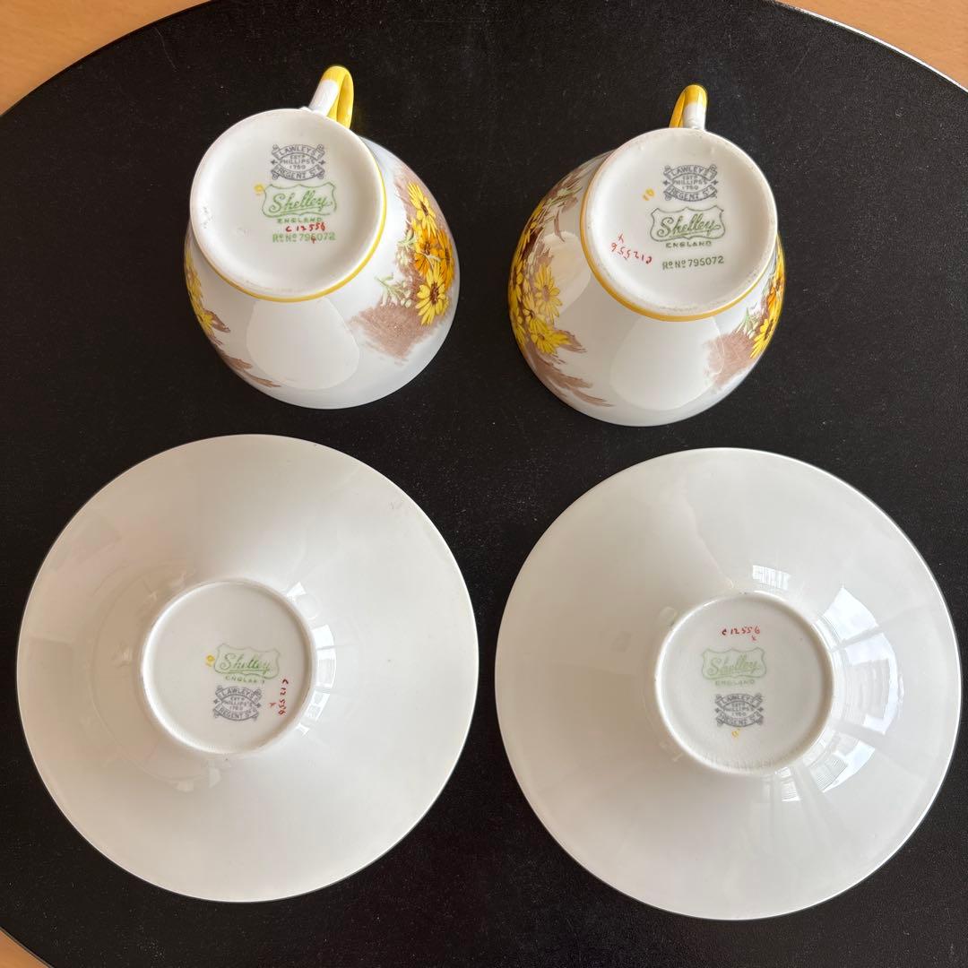 イギリスアンティーク シェリーShelley花柄ティーセット