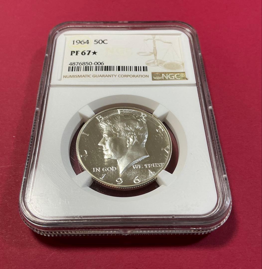 1964 ケネディ ハーフダラー NGC PF67★ スター付