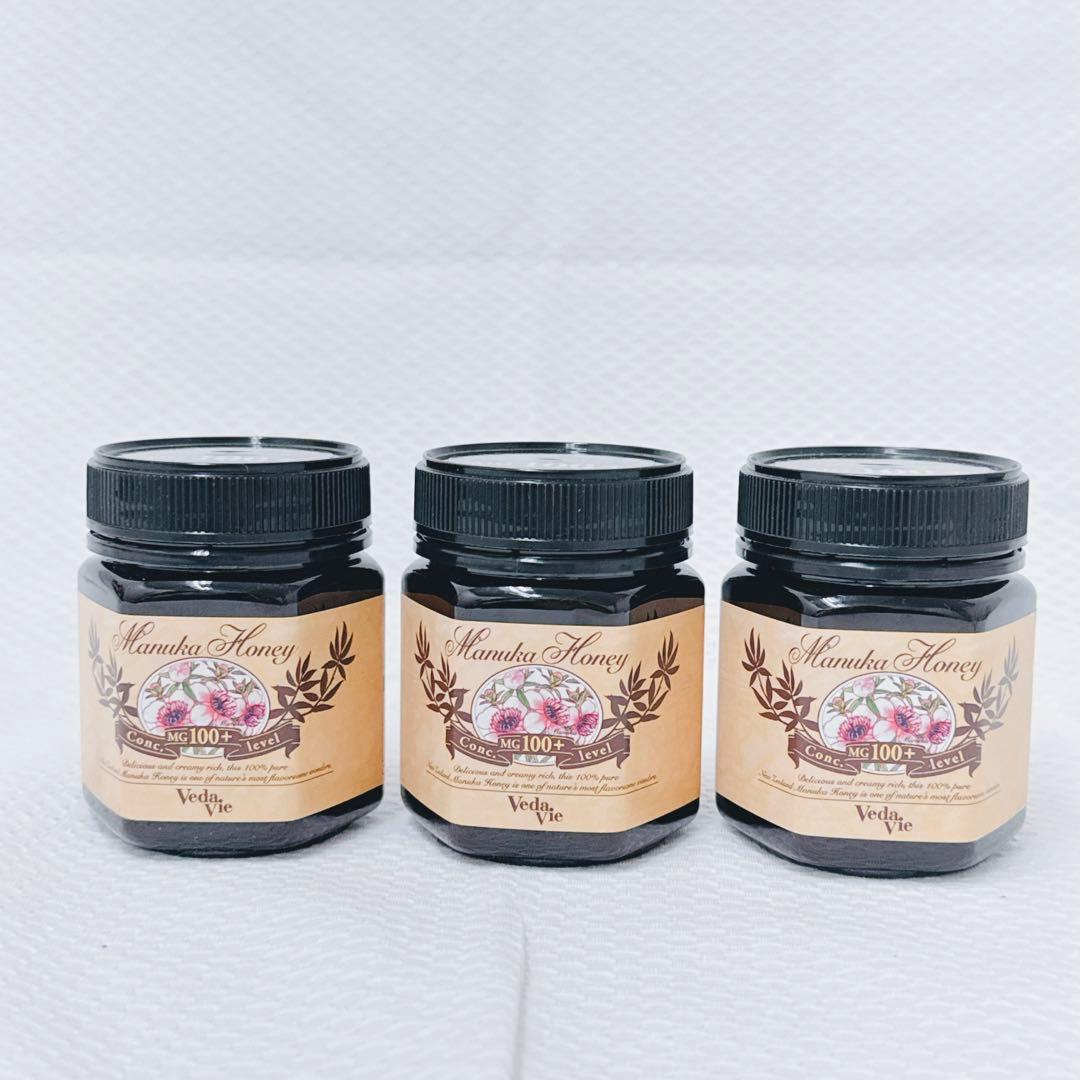 〔3個〕Veda Vieマヌカハニー ヴェーダヴィ MG100+ マヌカはちみつ