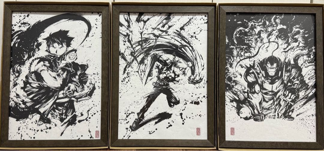【超希少品】鋼の錬金術師　 墨絵コレクション 3セット