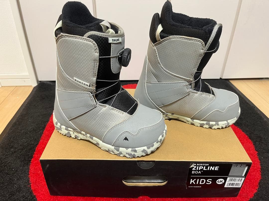 バートン　BURTON ZIPLINE BOAキッズ　スノーボードブーツ23cm