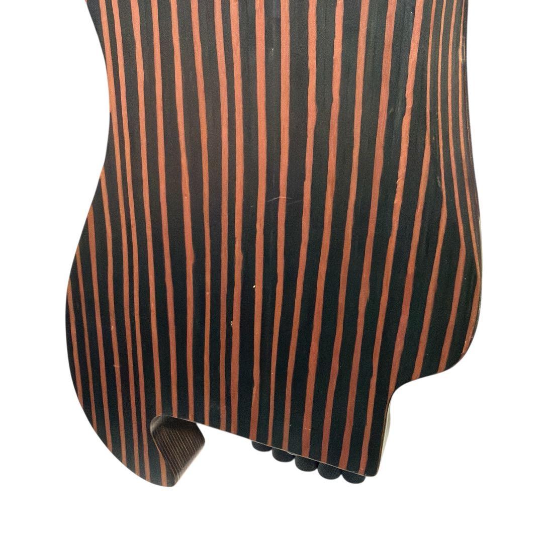 Musoo 5弦エレキベース アクティブ仕様 ロングスケール 木目デザイン