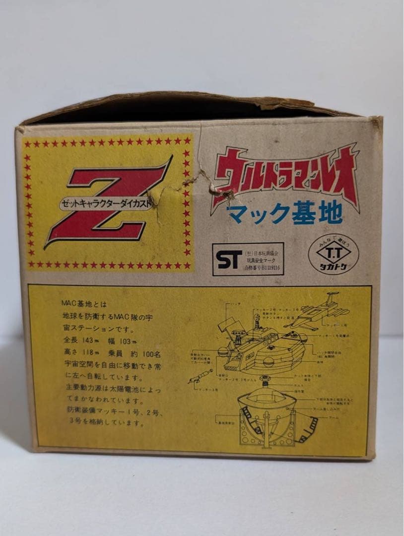 ウルトラマンレオ マック基地 タカトク Z合金 当時物 希少