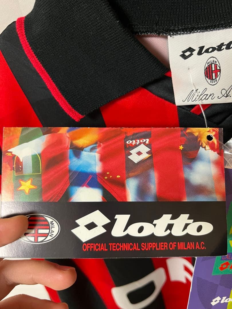 正規品AC ミラン 94／95ホーム長袖ユニフォーム