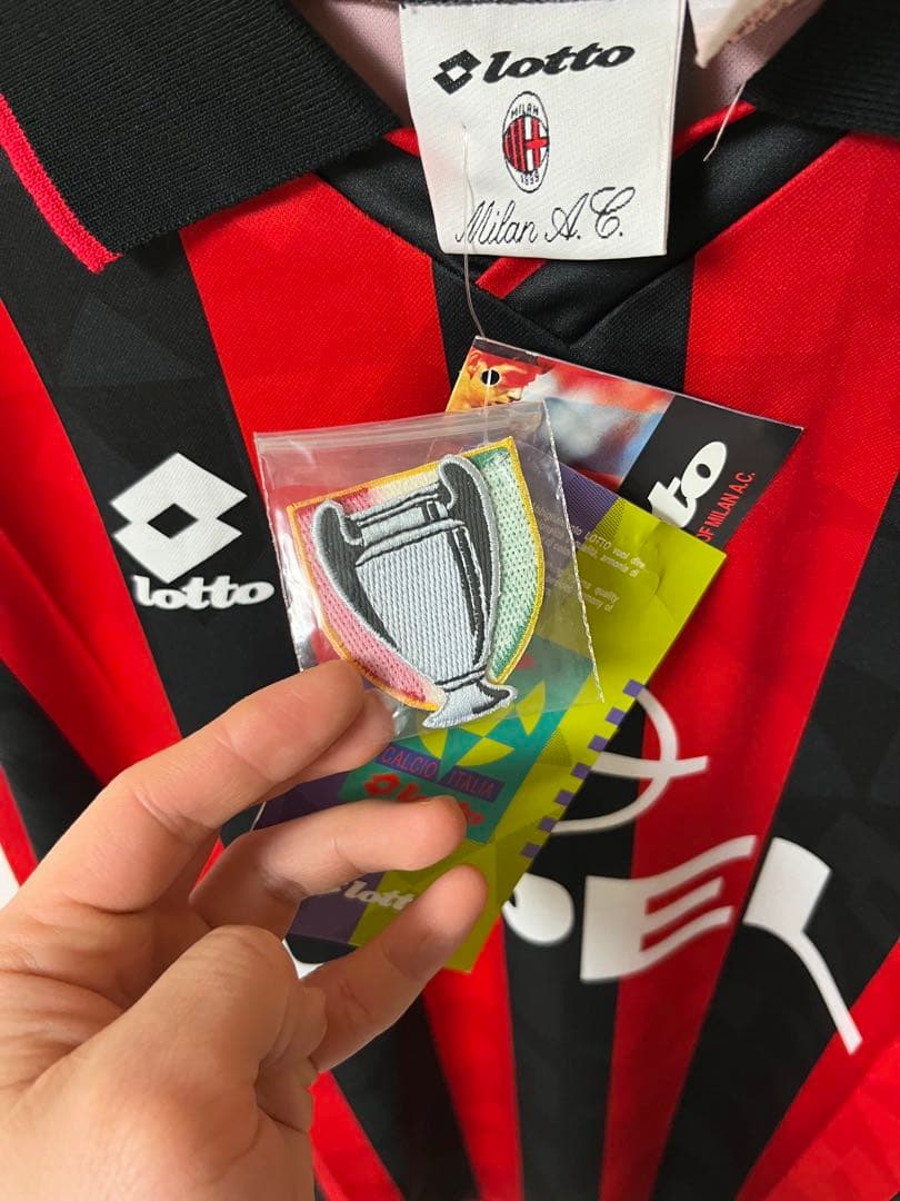正規品AC ミラン 94／95ホーム長袖ユニフォーム