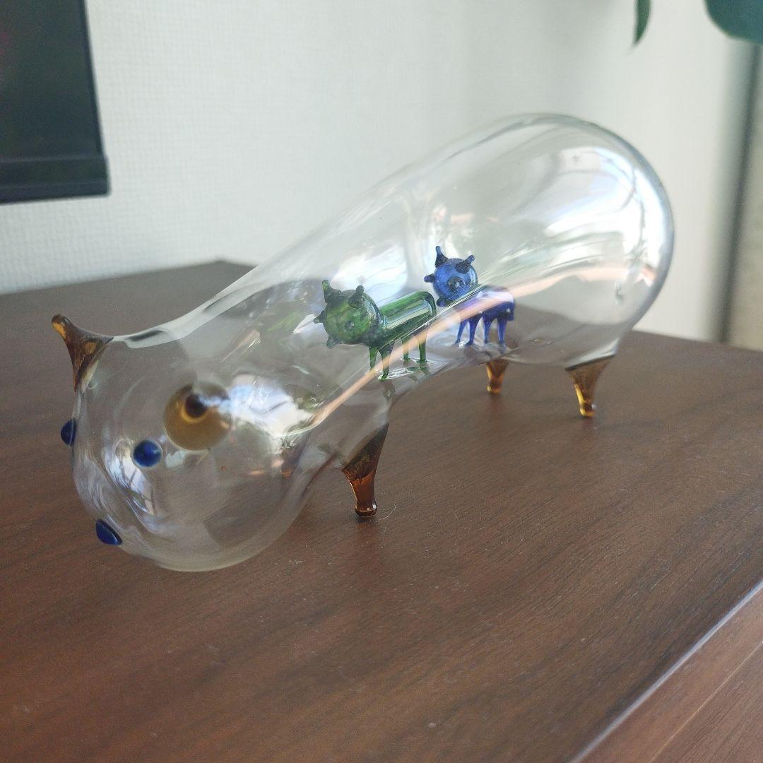 ガラス製　吹きガラスアート