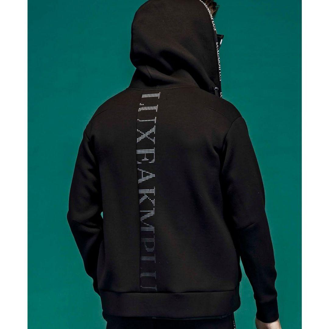 【新品】LUXE AKM PLUS 軽量スウェットバックロゴパーカーセットアップ