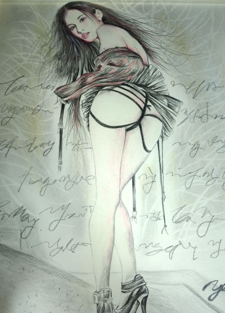 裸婦、美人画、絵画６号、しなりS山本英二、真作、肉筆高級額縁、高塚省吾、森本草介