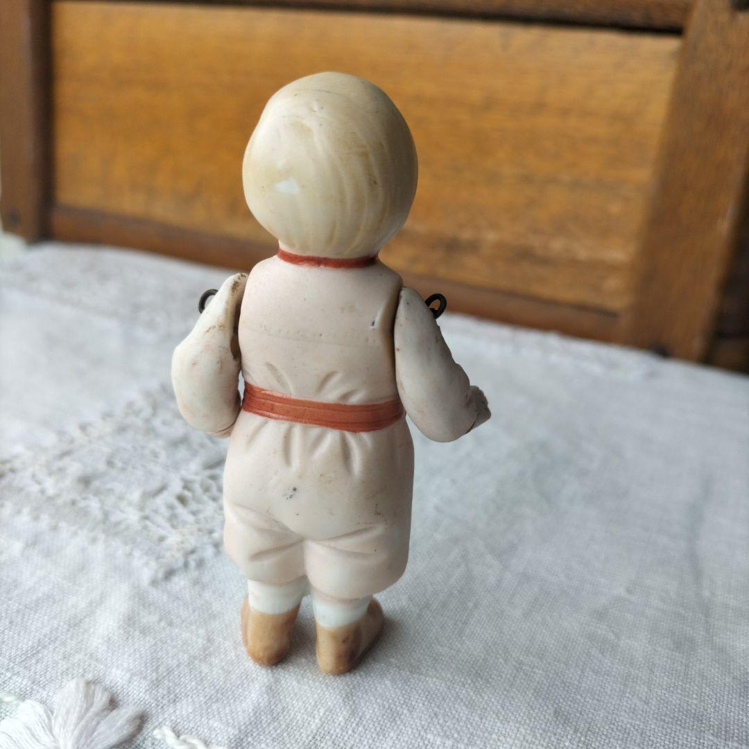 ドイツ　ビンテージ　ビスクドール　男の子　身長8.8cm HERTWIG？