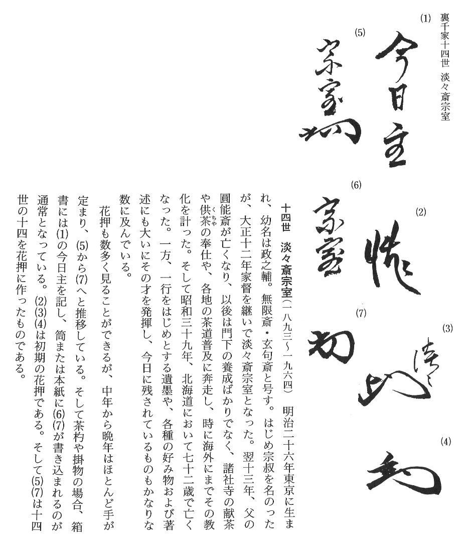 裏千家14世淡々斎宗室御書付『膳所焼肩衝茶入』陽炎園岩崎健三造（共箱）