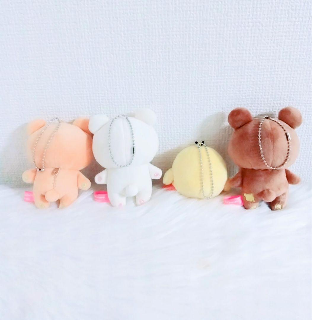 【美品】リラックマ　sakumaru 　サクマル　ぶらさげぬいぐるみ　4点セット
