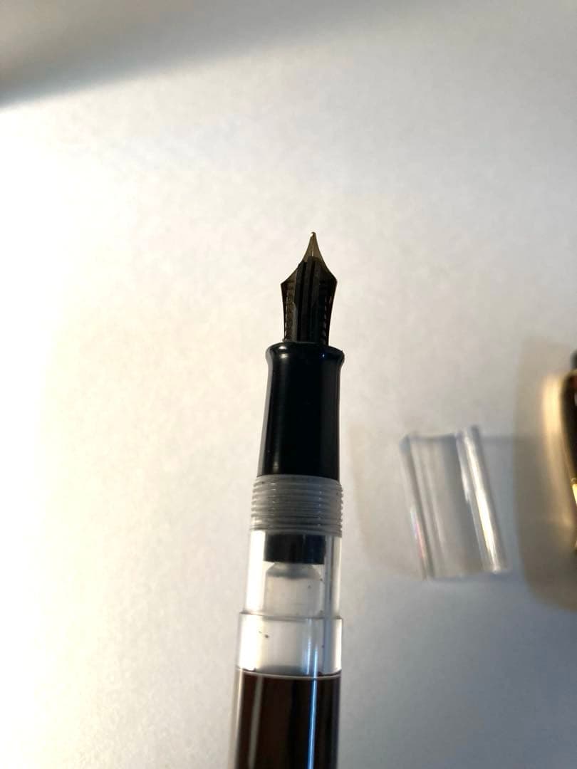 加藤製作所　セルロイド万年筆 ブラウン　茶柳　16000FP-MBR 中字