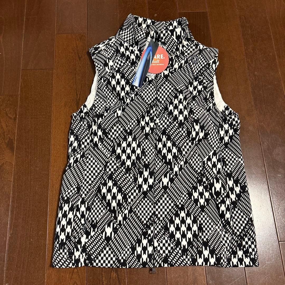 パーリーゲイツTEXBRID20GダンボールJQ千鳥柄ベストサイズ4