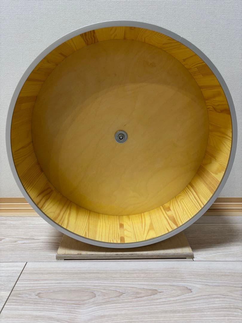 チンチラ 木製回し車 直径約40cm スタンド付き