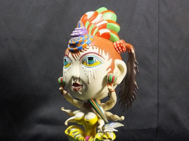 現代美術 田名網敬一　直筆サイン『KANNON観音菩薩像』立体ペイント1205C