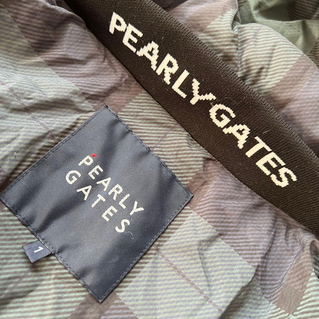 PEARLY GATES パーリーゲイツ　チェック柄　ダウンジャケット　中綿　1