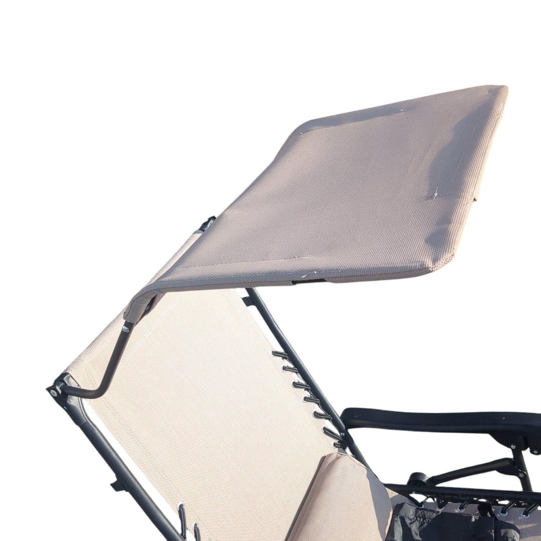 未使用　折りたたみ式リクライニングガーデンチェア