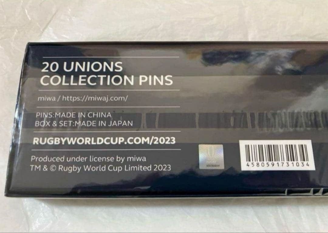 ラグビーワールドカップ2023 代表20ヶ国コレクションピンズセット