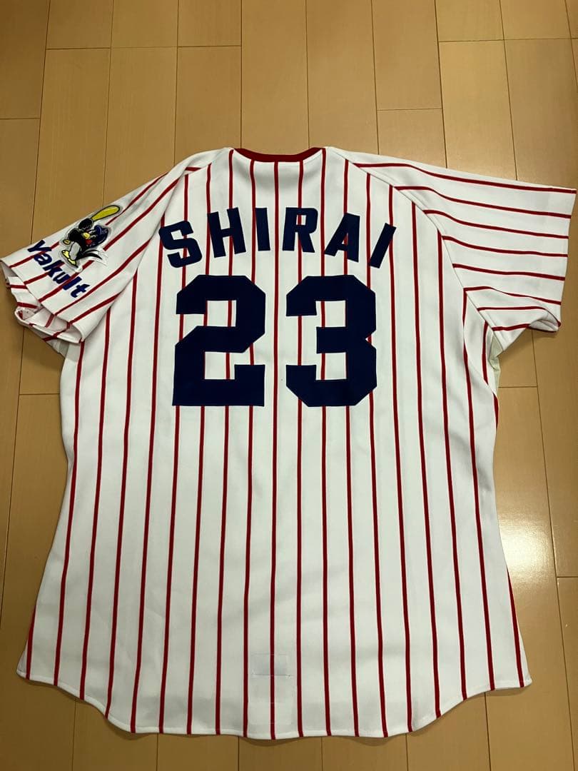白井康勝　実使用　支給　ヤクルトスワローズ　ユニフォーム　日本ハムファイターズ