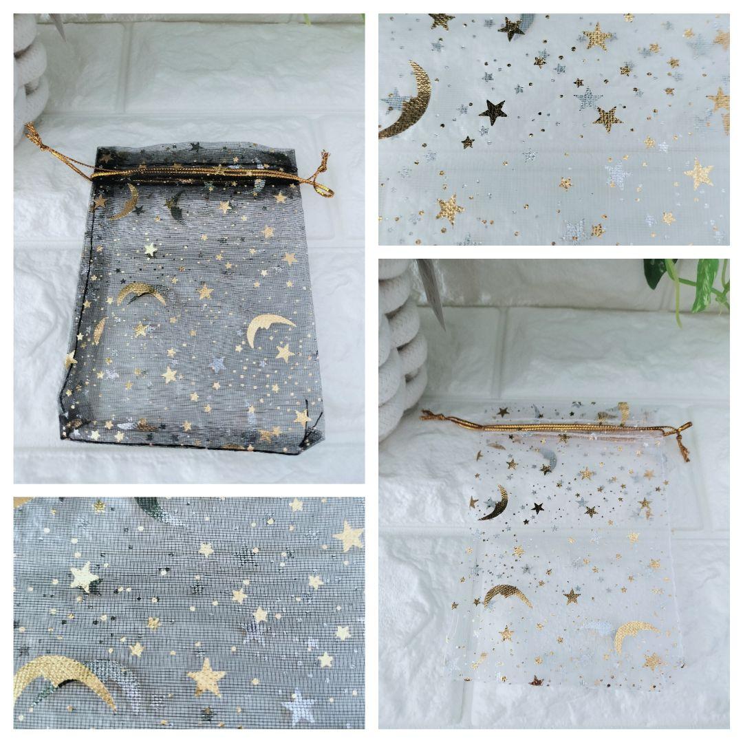 オーガンジー巾着袋　9柄　6サイズ　全17種×各7枚　全計119枚(1890)