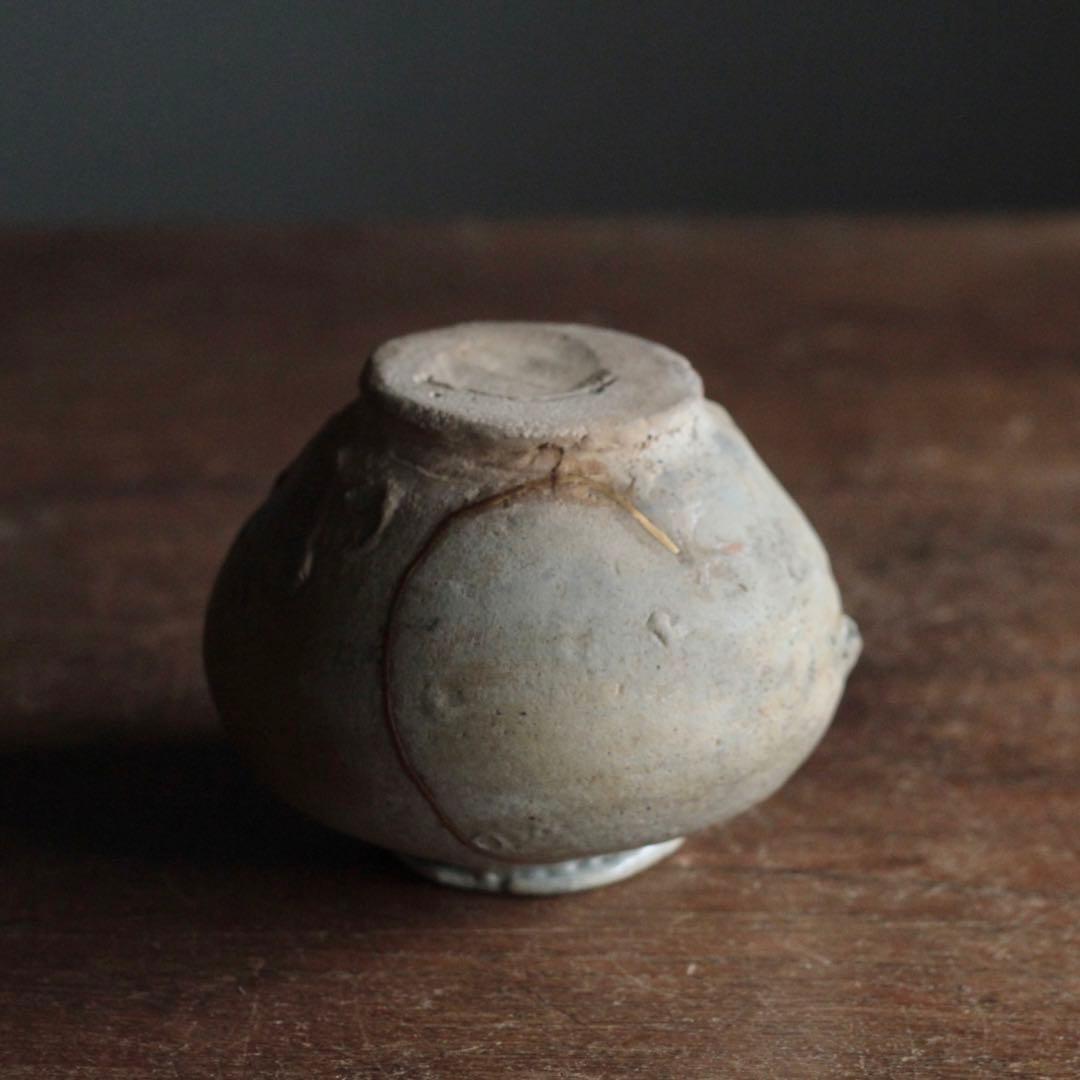 李朝 堅手 小壺 李朝壺 朝鮮美術 古美術 古道具 アンティーク 壺